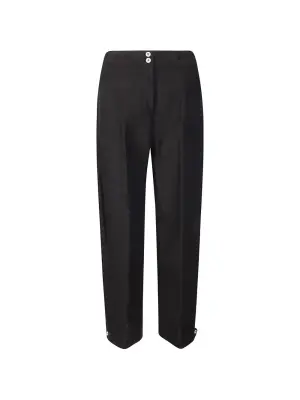 Льняные брюки прямого кроя