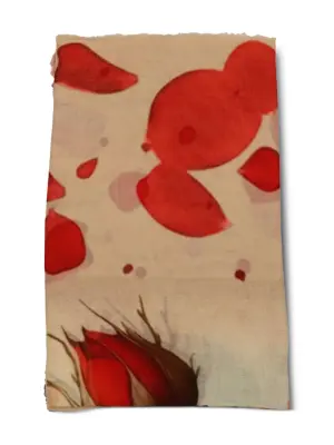 Шарф с цветочным принтом