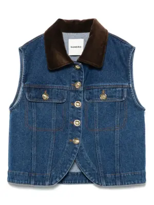 джинсовый жилет