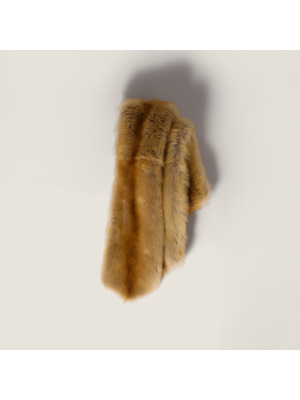 Шарф-накидка из овчины