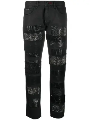 Кастомизированные джинсы бойфренды