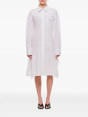 Расклешенное платье-рубашка