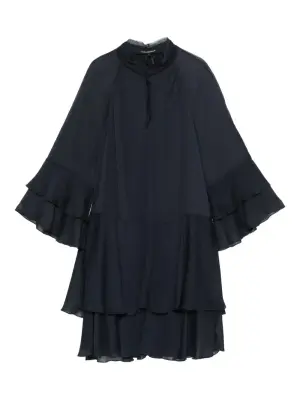 ярусное платье с оборками