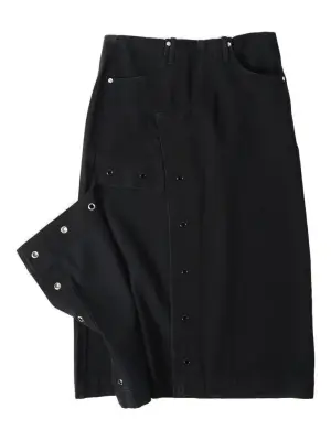 Юбка с асимметричным разрезом