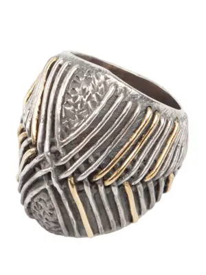 Wide braid wire ring