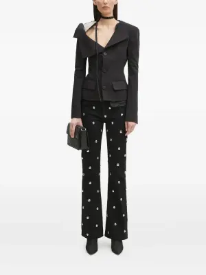 Декорированные расклешенные джинсы