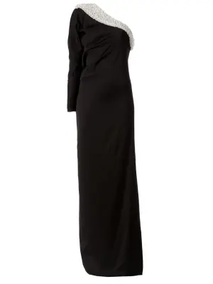 Платье с разрезом спереди