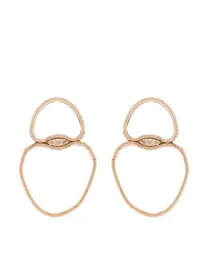 Серьги из розового золота с бриллиантами