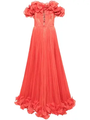 Платье с оборками