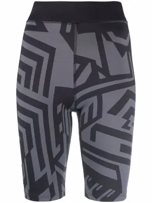 шорты с абстрактным принтом