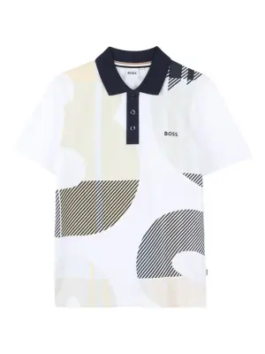 рубашка поло с графичным узором