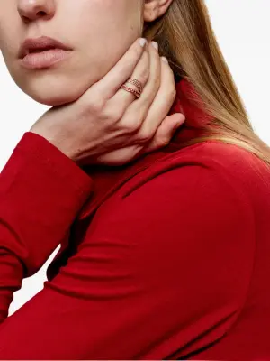 14kt yellow gold Atlas ruby ring