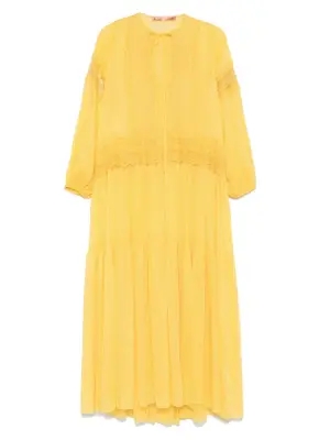 Платье макси с вышивкой