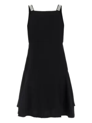 Платье мини с кристаллами