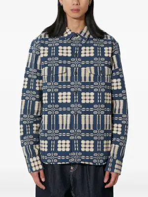 Рубашка-оверсайз с узором