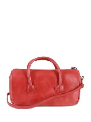 Кожаная цилиндрическая сумка-тоут