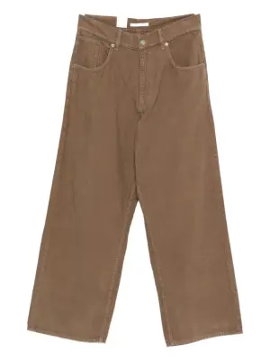 Вельветовые джинсы широкого кроя