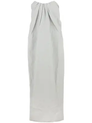 Платье-трапеция макси без бретелей