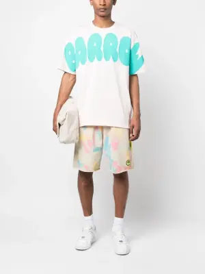 Шорты с принтом тай-дай и логотипом