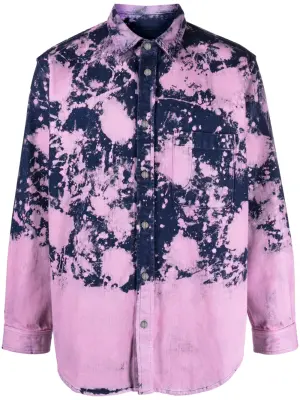 Выбеленная рубашка с длинными рукавами