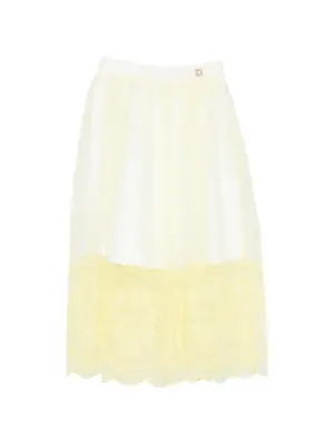 Юбка с цветочной вышивкой