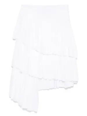 плиссированная юбка асимметричного кроя