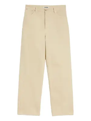 джинсы с нашивкой-логотипом