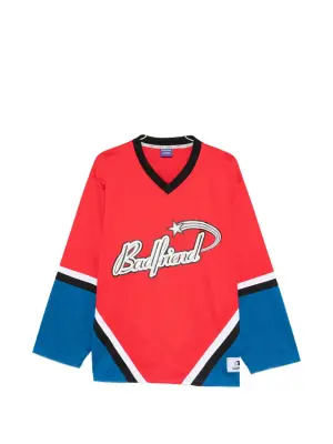 Футболка с длинными рукавами и V-образным вырезом