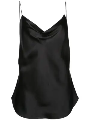 Шелковый топ Marta на бретелях