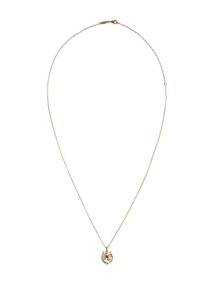 Колье из белого и желтого золота