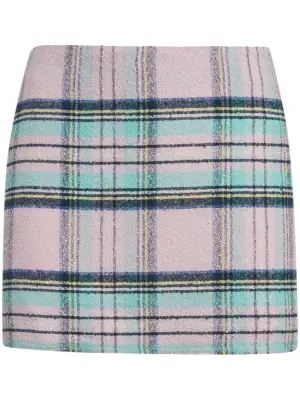 Юбка мини в клетку
