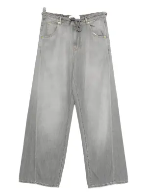 Широкие джинсы с кулиской