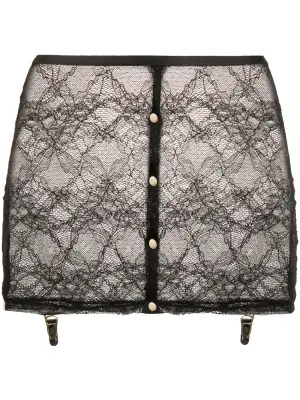 Кружевная юбка с подтяжками