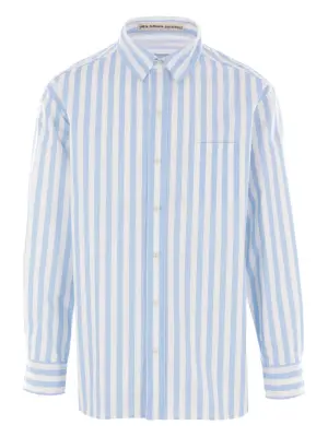 поплиновая рубашка в полоску