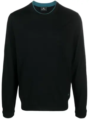 Джемпер из шерсти мериноса с вышитым логотипом