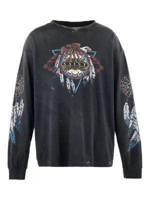 Свитер с круглым вырезом