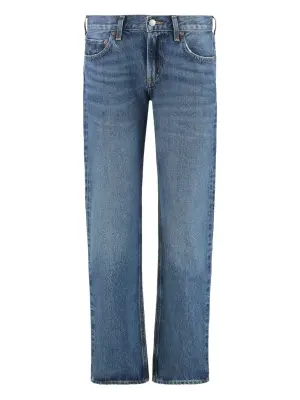 Джинсы с эффектом потертости