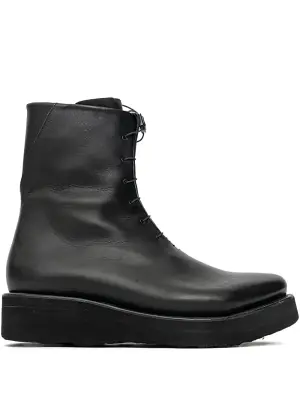 Ботинки на шнуровке и молнии