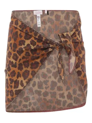 Саронг с леопардовым принтом