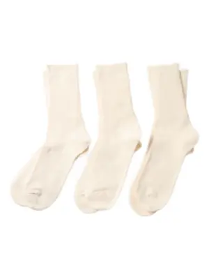 Комплект из трех пар носков в рубчик