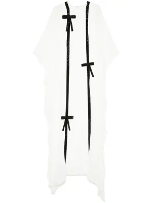 Драпированная накидка с бантом