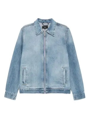 Джинсовая куртка на молнии