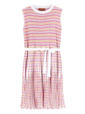 Трикотажное платье в полоску