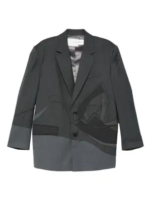 Однобортный пиджак в технике пэчворк