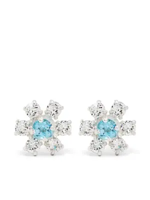 Серьги-гвоздики в форме цветка