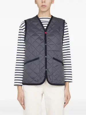 Стеганый жилет на пуговицах