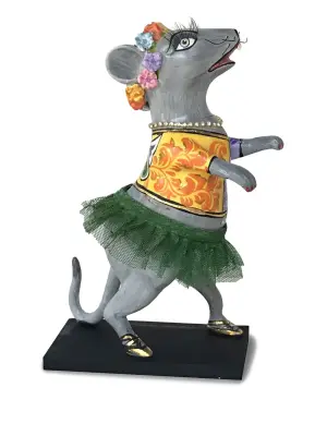 Скульптура с отделкой перьями (18 x 10,5 см)