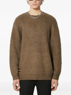 Фактурный свитер с круглым вырезом