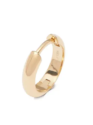 Серьга-хагги Chubby из желтого золота