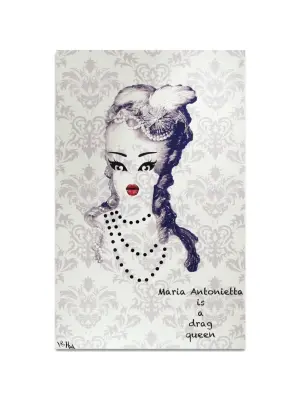 Картина "Мария Антуанетта" очень маленького размера